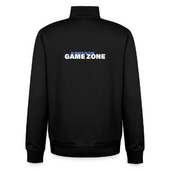 ZONE DE JEU - Sweat zippé unisexe en coton bio Stanley/Stella - noir - Dos - AI Model Male 185 light (185cm)
