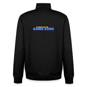 ZONE DE JEU - Sweat zippé unisexe en coton bio Stanley/Stella - noir - Dos - AI Model Male 185 light (185cm)