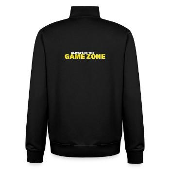 ZONE DE JEU - Sweat zippé unisexe en coton bio Stanley/Stella - noir - Dos - AI Model Male 185 light (185cm)