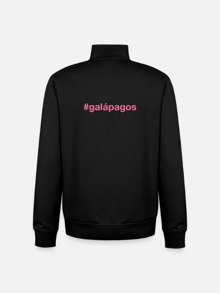 Île Galápagos - Sweat zippé unisexe en coton bio Stanley/Stella - noir