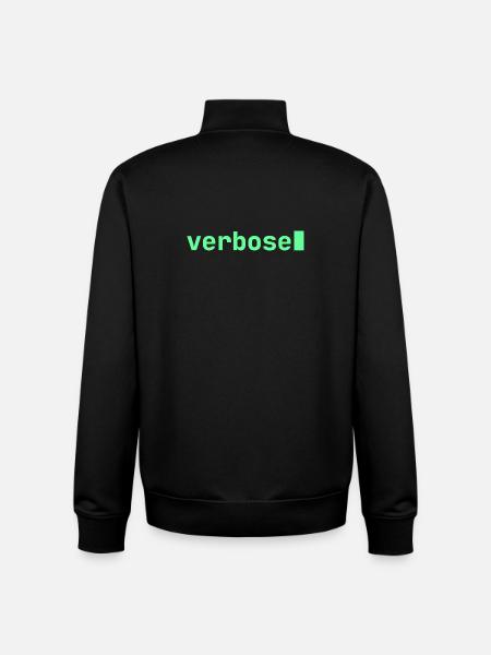 Feeling Verbose | Developer mood - Unisex Organic Zip Sweatshirt by Stanley/Stella - black