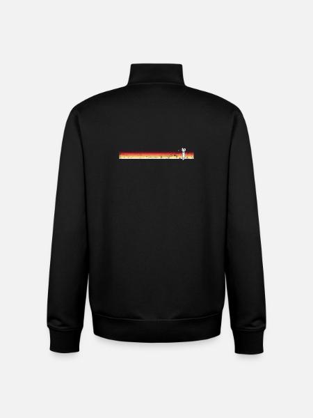 Golf Sunset Silhouette Tee - Unisex Organic Zip Sweatshirt by Stanley/Stella - black