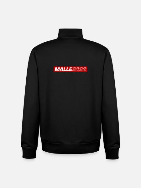 Malle 2026 Mallorca - Unisex Organic Zip Sweatshirt by Stanley/Stella - black