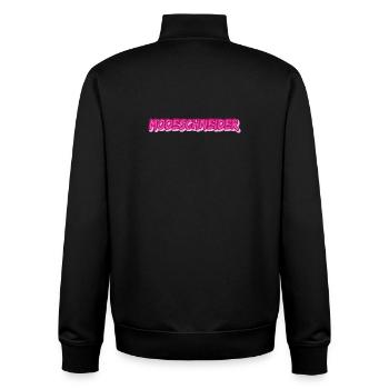 Emploi Tailleur de mode - Sweat zippé unisexe en coton bio Stanley/Stella - noir - Dos - AI Model Male 185 light (185cm)