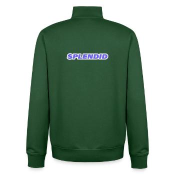 SPLENDID - Unisex Organic Zip Sweatshirt von Stanley/Stella - Flaschengrün - Hinten - AI Model Male 185 dark (185cm)