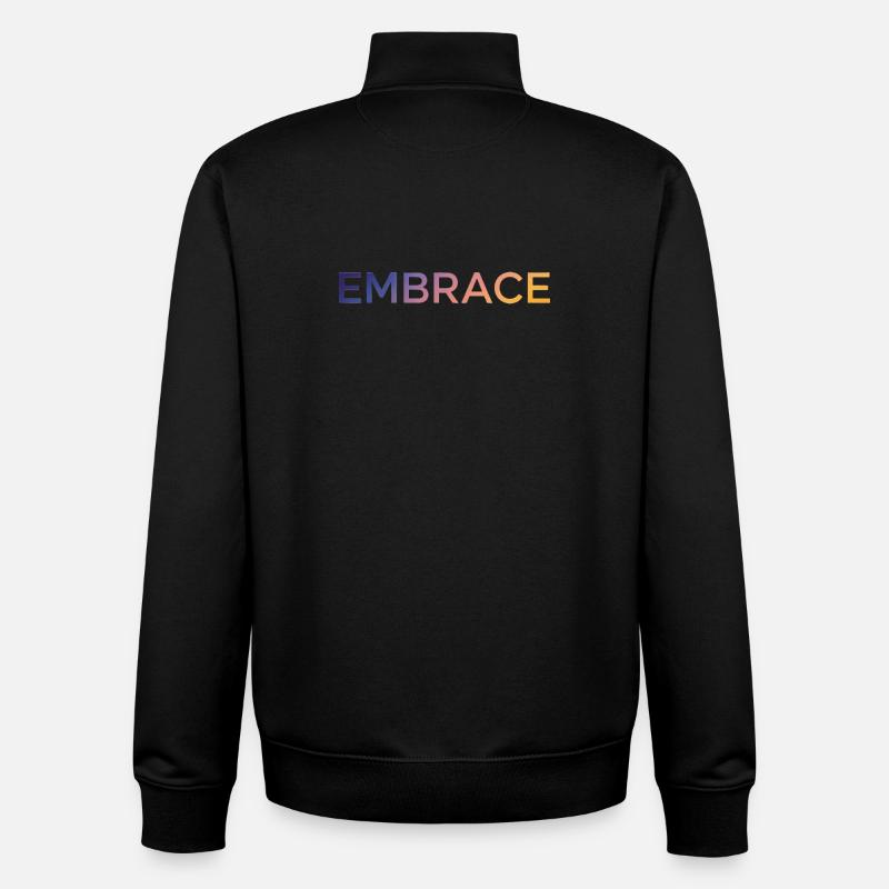 Embrace - Unisex Organic Zip Sweatshirt von Stanley/Stella - Schwarz