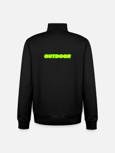 Outdoor - Unisex Organic Zip Sweatshirt by Stanley/Stella - black