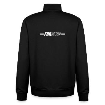 Fan Club Verein - Unisex Organic Zip Sweatshirt von Stanley/Stella - Schwarz - Hinten - AI Model Male 185 light (185cm)