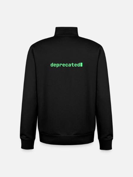 Feeling Deprecated | Developer mood - Unisex Organic Zip Sweatshirt by Stanley/Stella - black