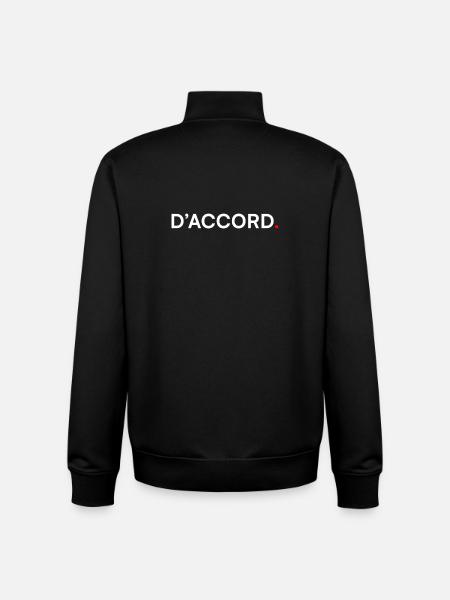 OKAY. Minimal Design, Subtle Humor - Unisex Organic Zip Sweatshirt by Stanley/Stella - black