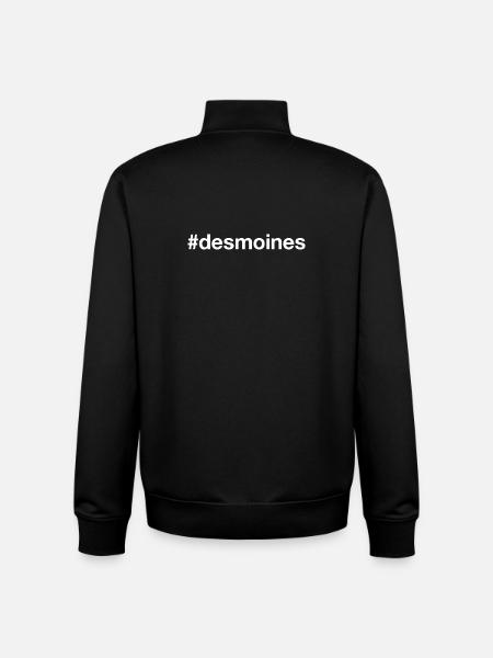 DES MOINES - Unisex Organic Zip Sweatshirt by Stanley/Stella - black