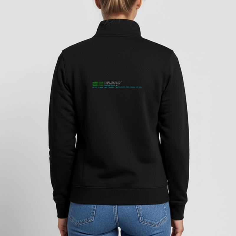 Linux terminal Unisex Organic Zip Sweatshirt by Stanley/Stella