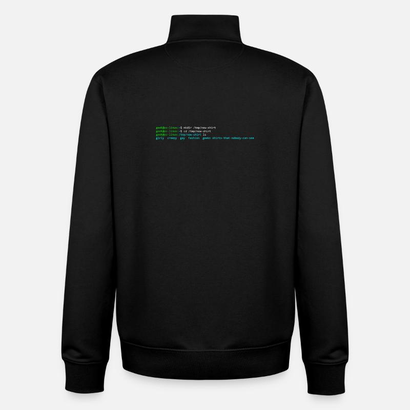 Linux-Terminal - Unisex Organic Zip Sweatshirt von Stanley/Stella - Schwarz