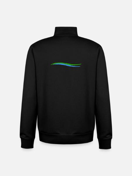 Waves | Wave | Land River - Unisex Organic Zip Sweatshirt by Stanley/Stella - black