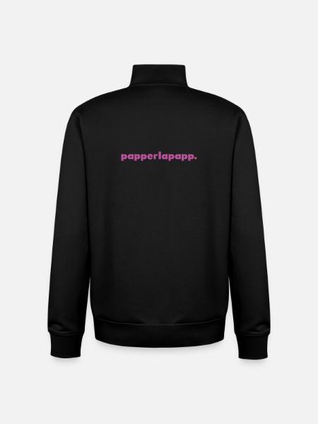 papperlapapp. - Unisex Organic Zip Sweatshirt von Stanley/Stella - Schwarz