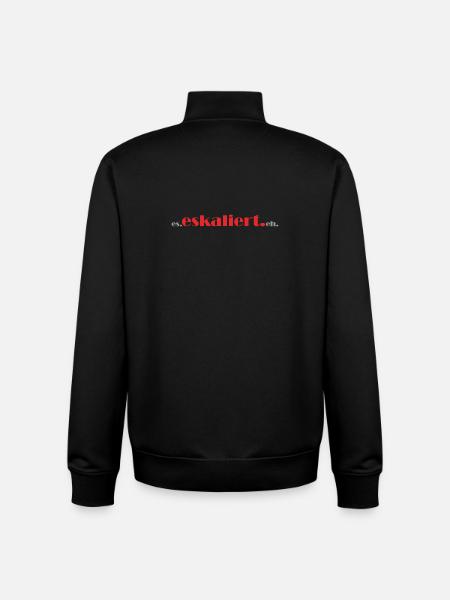 it. escalates. anyway. - Unisex Organic Zip Sweatshirt by Stanley/Stella - black