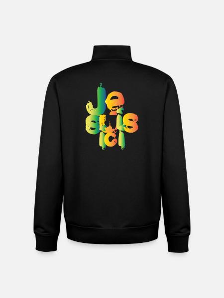 I'm here - Unisex Organic Zip Sweatshirt by Stanley/Stella - black