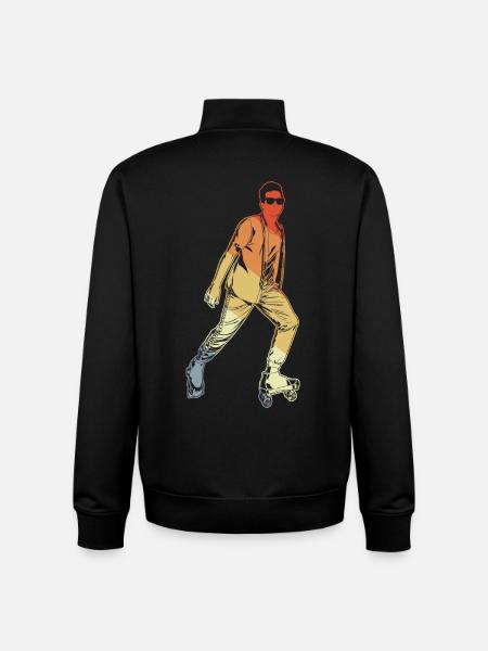 Figure Skating - Unisex Organic Zip Sweatshirt by Stanley/Stella - black