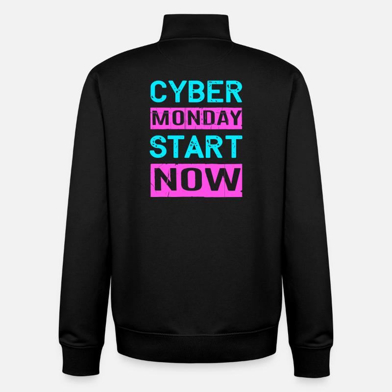 Virée shopping du Cyber Monday - Sweat zippé unisexe en coton bio Stanley/Stella - noir