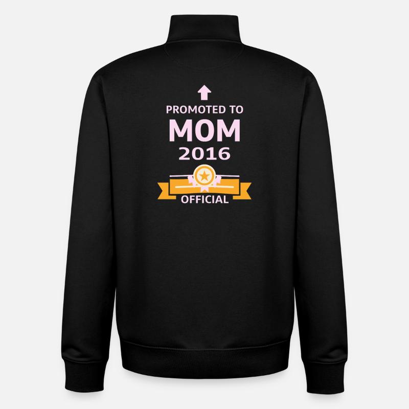 Promue Maman en 2016 - Sweat zippé unisexe en coton bio Stanley/Stella - noir