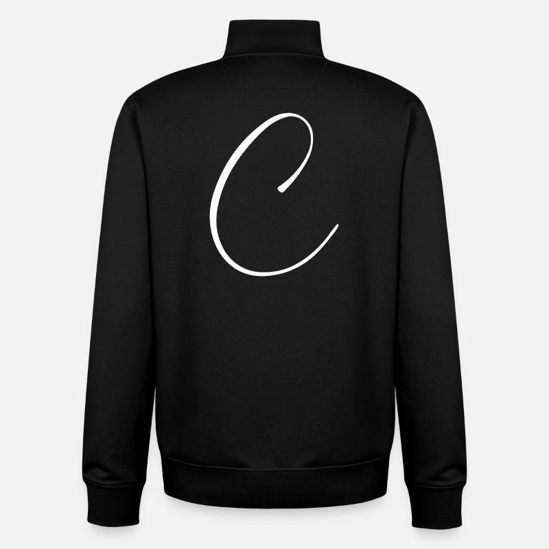 c - Sweat zippé unisexe en coton bio Stanley/Stella - noir