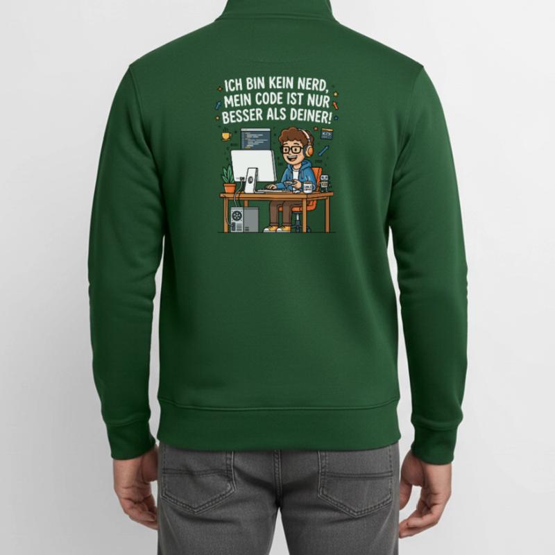 Coder Humor Programmierer Spruch Unisex Organic Zip Sweatshirt von Stanley/Stella