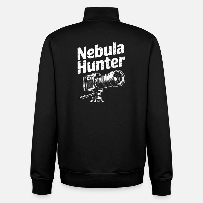 Nebula Hunter Camera Design - Unisex Organic Zip Sweatshirt by Stanley/Stella - black