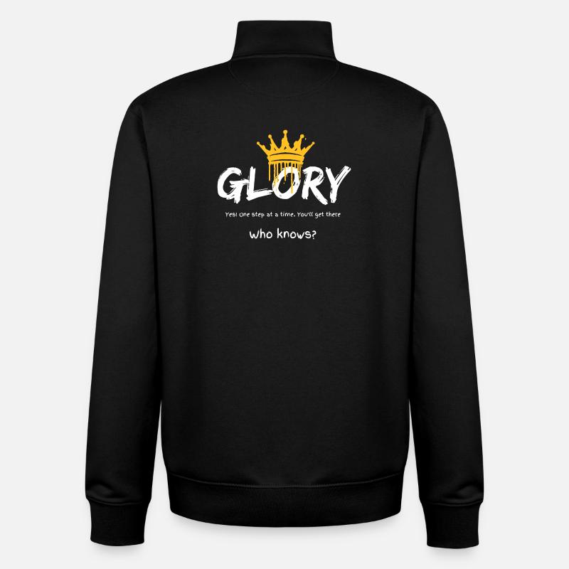 Glory Crown Graffiti - Unisex Organic Zip Sweatshirt by Stanley/Stella - black