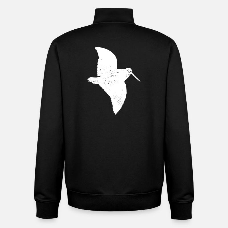 BECASSE - Sweat zippé unisexe en coton bio Stanley/Stella - noir