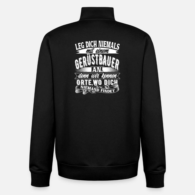 Gerüstbauer - Unisex Organic Zip Sweatshirt von Stanley/Stella - Schwarz