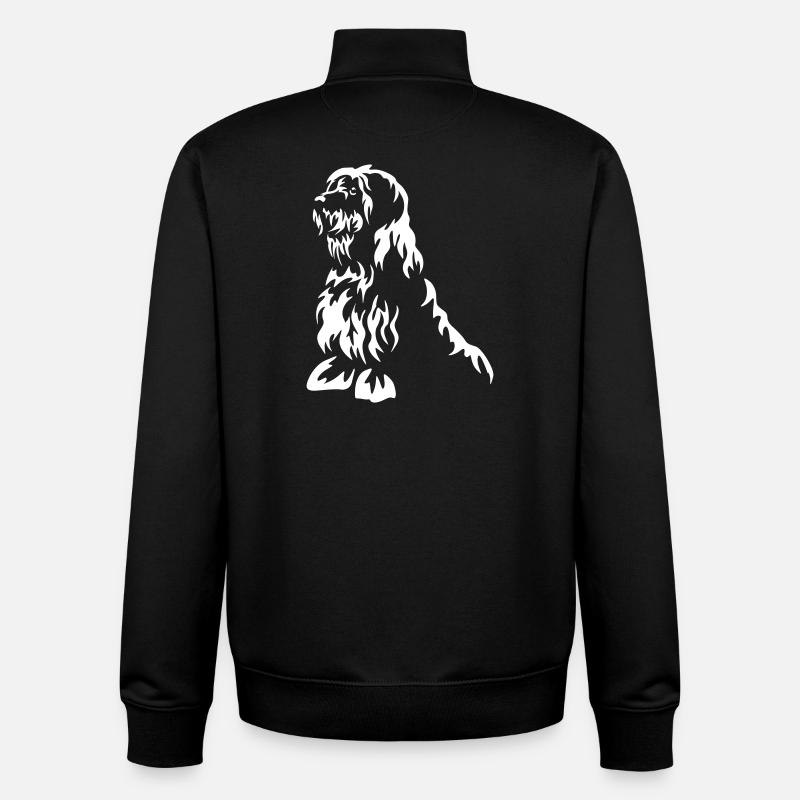 Bobtail « Black Edition » - Sweat zippé unisexe en coton bio Stanley/Stella - noir