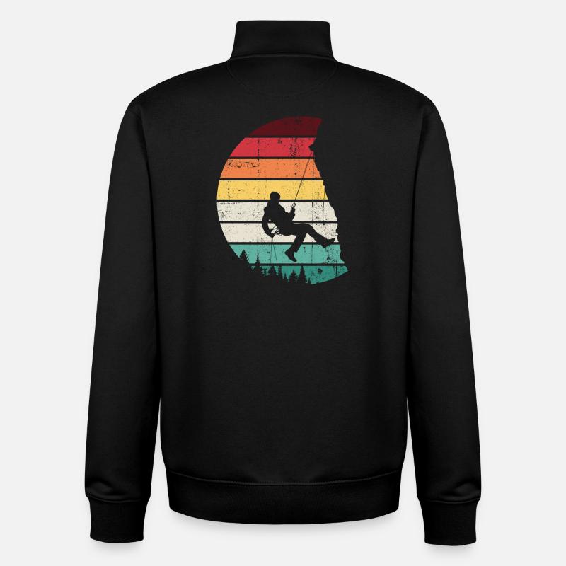 Rainbow Horizon Swing Silhouette - Unisex Organic Zip Sweatshirt von Stanley/Stella - Schwarz