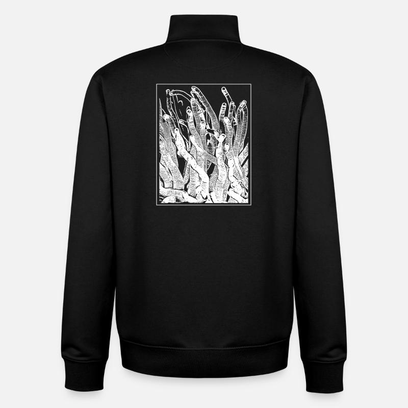 Anemone - Unisex Organic Zip Sweatshirt von Stanley/Stella - Schwarz