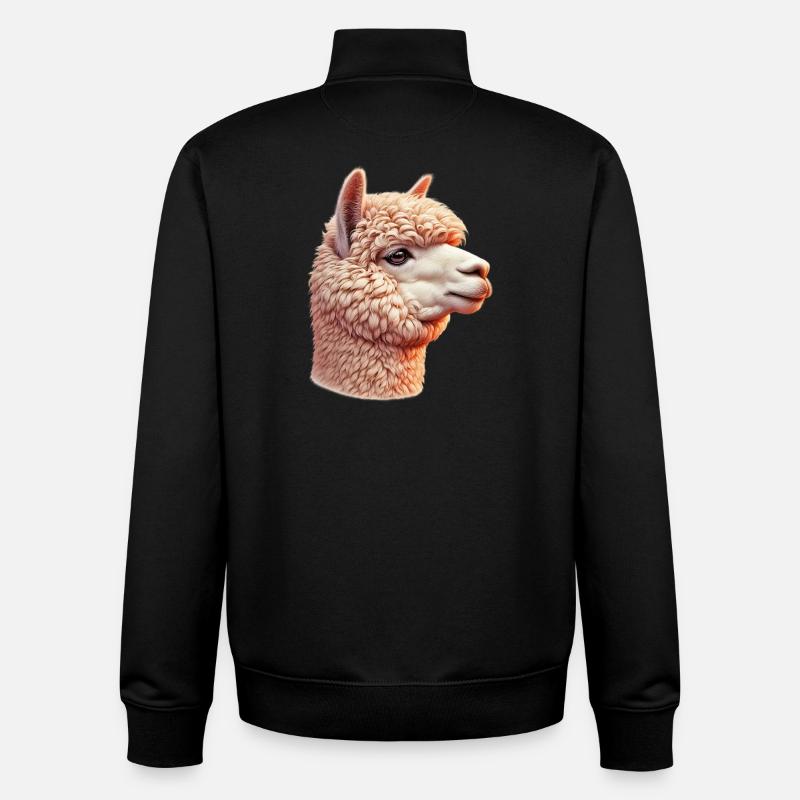 Alpaka - Unisex Organic Zip Sweatshirt von Stanley/Stella - Schwarz