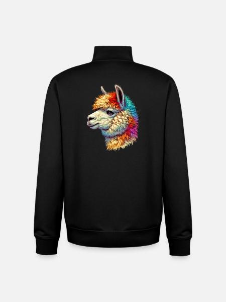 Alpaca - Unisex Organic Zip Sweatshirt by Stanley/Stella - black