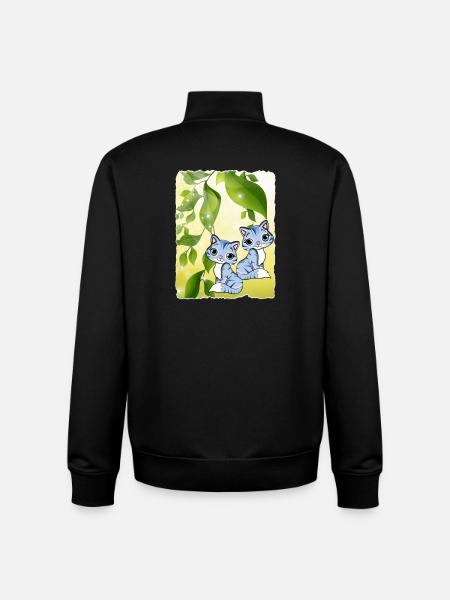 Katzenbeeren - Unisex Organic Zip Sweatshirt von Stanley/Stella - Schwarz