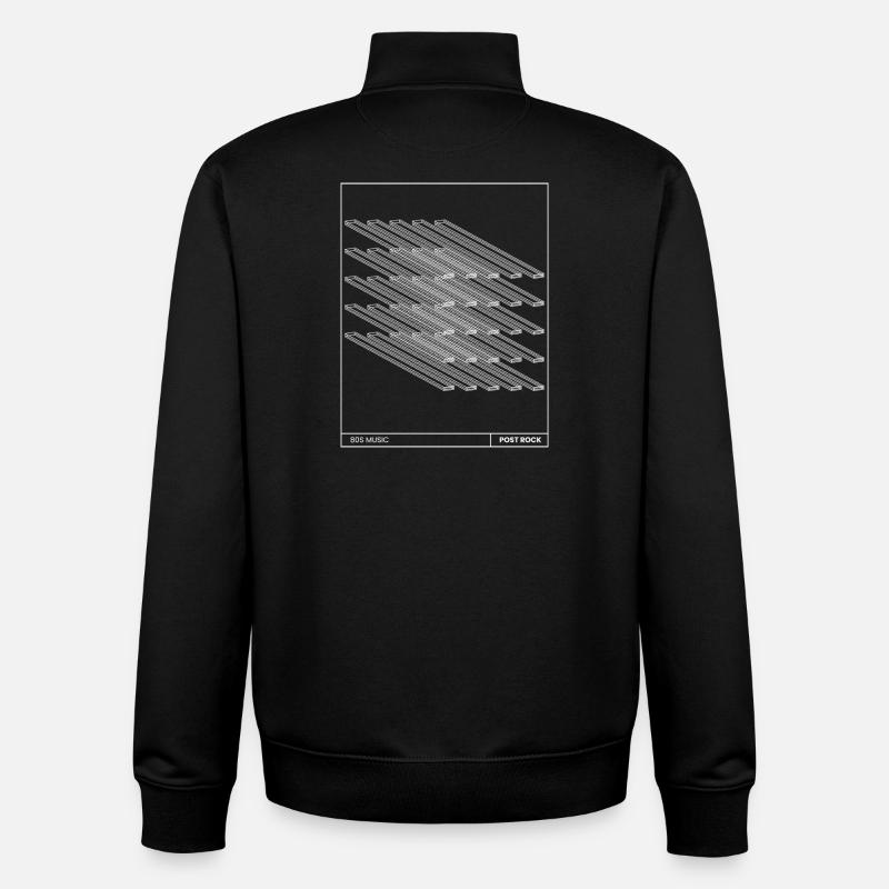 Post-Rock-Poster-Geschenk - Unisex Organic Zip Sweatshirt von Stanley/Stella - Schwarz