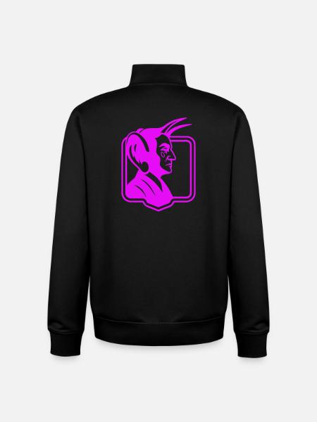 Devil big Ear Pop Art - Unisex Organic Zip Sweatshirt by Stanley/Stella - black