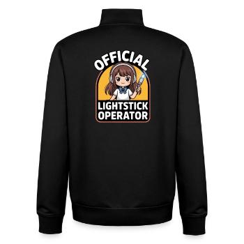 K-Pop Fan Lightstick Korea - Unisex Organic Zip Sweatshirt by Stanley/Stella - black - Back - AI Model Male 185 light (185cm)