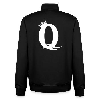 Q-Queen – Majestic Party & Girl Design - Unisex Organic Zip Sweatshirt by Stanley/Stella - black - Back - AI Model Male 185 light (185cm)