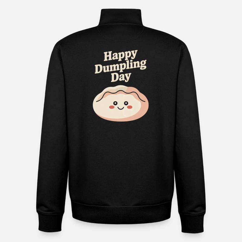 Happy Dumpling Day - Unisex Organic Zip Sweatshirt von Stanley/Stella - Schwarz