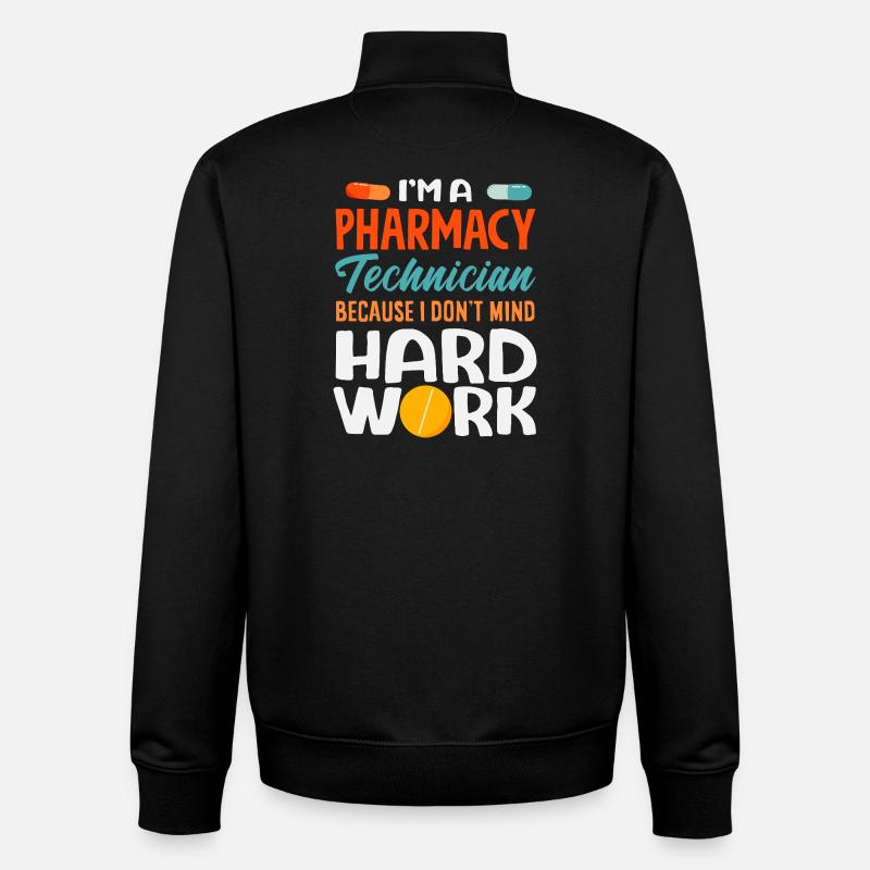 Pharmacien Technicien Pharmaceutique - Sweat zippé unisexe en coton bio Stanley/Stella - noir