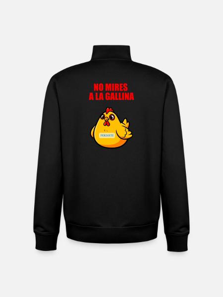 Don't Look At The Hen - Unisex Organic Zip Sweatshirt by Stanley/Stella - black