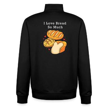 Bakker Bakker Bakken - Unisex sweater met rits van biologisch katoen Stanley/Stella - zwart - Achter - AI Model Male 185 light (185cm)