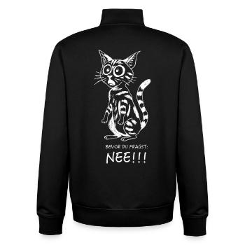 Bevor Du fragst... - Unisex Organic Zip Sweatshirt von Stanley/Stella - Schwarz - Hinten - AI Model Male 185 light (185cm)