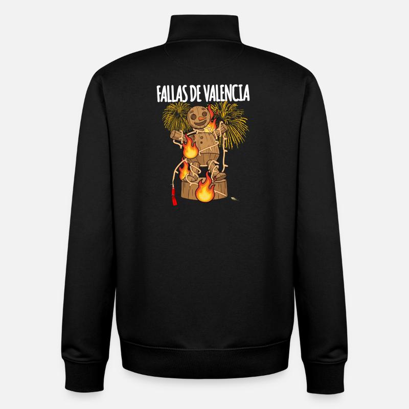 Fallas De Valencia Falla - Unisex Organic Zip Sweatshirt von Stanley/Stella - Schwarz