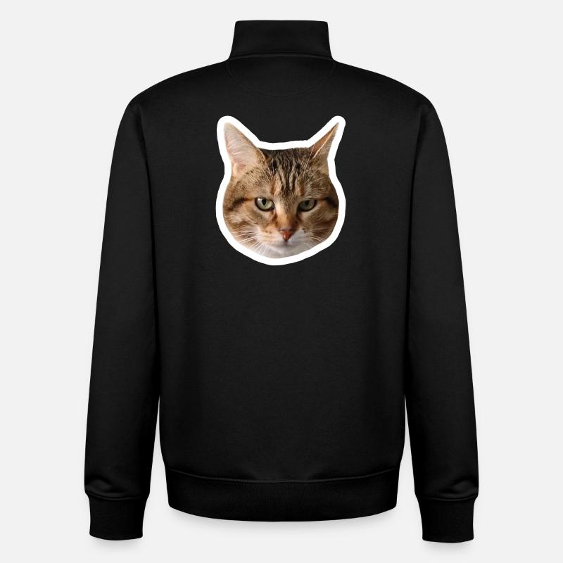 Missty Sad Decal - Unisex Organic Zip Sweatshirt von Stanley/Stella - Schwarz