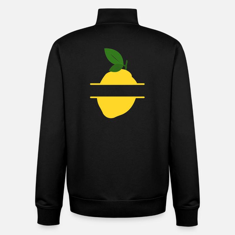 Lemon Split Frame - Unisex Organic Zip Sweatshirt by Stanley/Stella - black