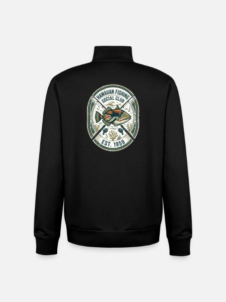 Humuhumunukunukuapua'a Triggerfish Hawaii - Unisex Organic Zip Sweatshirt by Stanley/Stella - black
