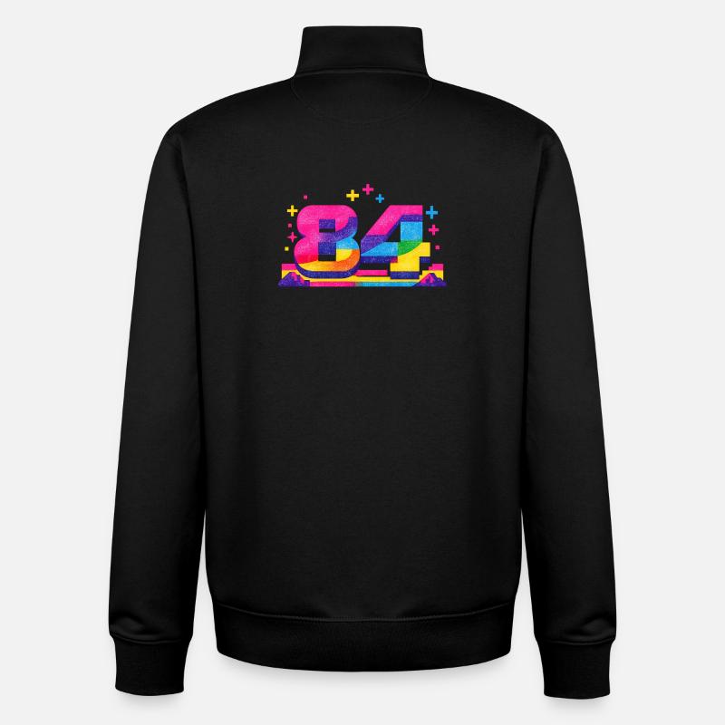 numero_84 - Unisex Organic Zip Sweatshirt by Stanley/Stella - black